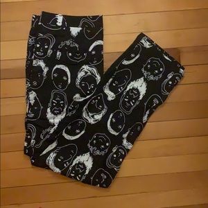 NWT Printed face pants